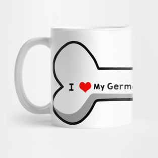 I Love My German Wirehaired Pointer Mug